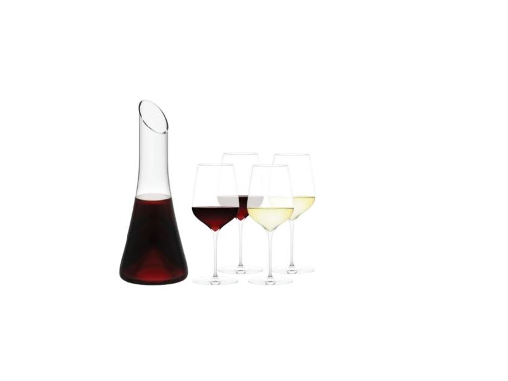 Plumm Gift Set of Wine Glasses and Decanter. Picture: Myer.