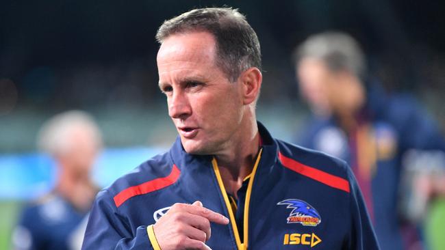 Adelaide coach Don Pyke said this year’s rule changes had resulted in a more contested, defensive brand of football. Picture: AAP Image/David Mariuz.