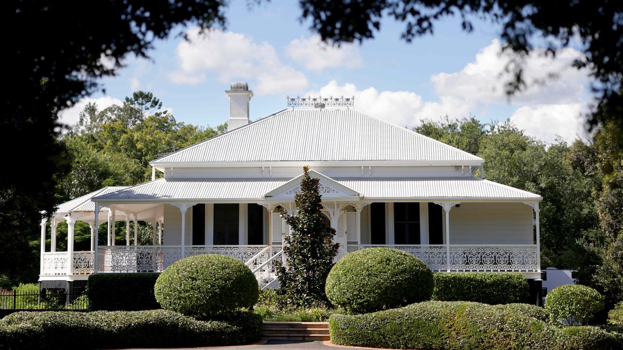 The original house was salmon pink before Laura Geitz and her husband, Mark Gilbride, had it painted white. Photo: Steve Pohlner.