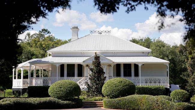 The original house was salmon pink before Laura Geitz and her husband, Mark Gilbride, had it painted white. Photo: Steve Pohlner.