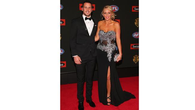 Smart yet scruffy. Travis Boak of the Power and sister Cassie Boak. Photo: Getty