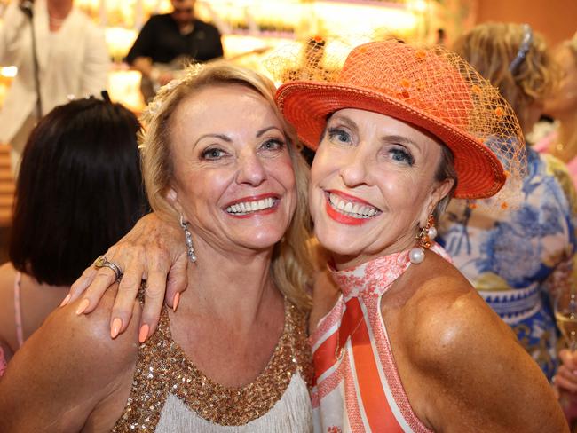 Jody Gosling and Lorilie Cunningham at the Magic Millions Race Day 2025 at Gold Coast Turf Club for Gold Coast at Large. Picture, Portia Large.