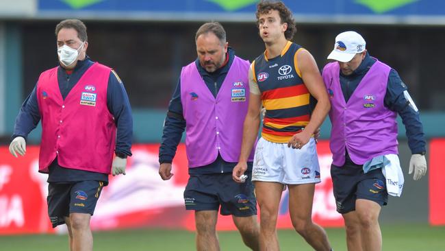 Will Hamill suffered a concussion against North Melbourne. Picture: Getty Images