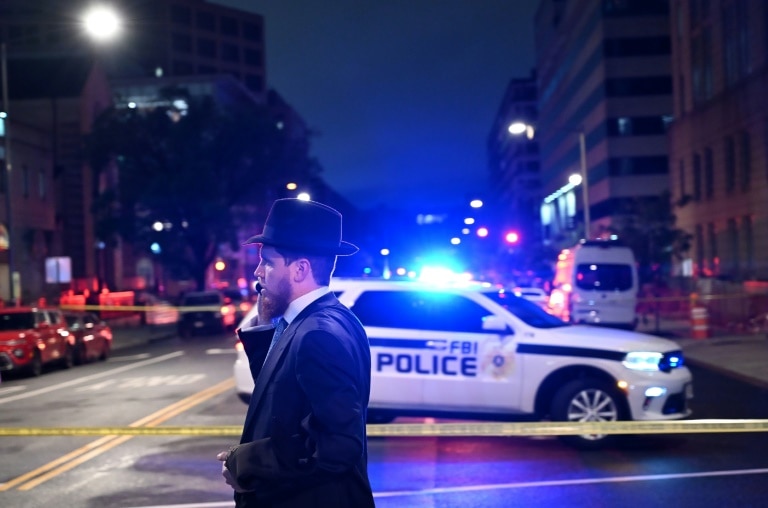 Two Israeli staff shot dead outside Jewish museum in Washington