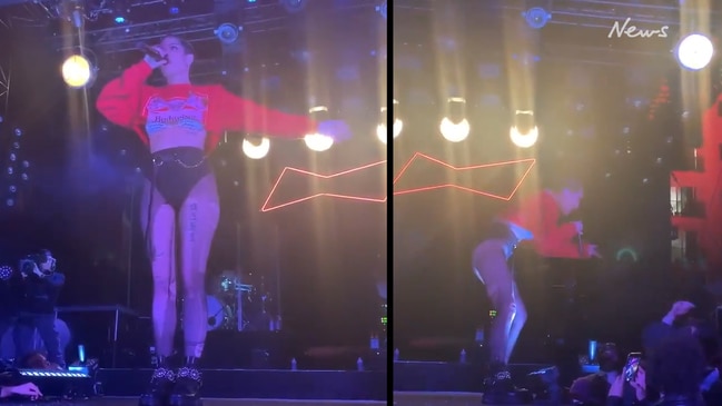 Pop star Halsey screams at heckler saying her ex-boyfriend’s name on stage