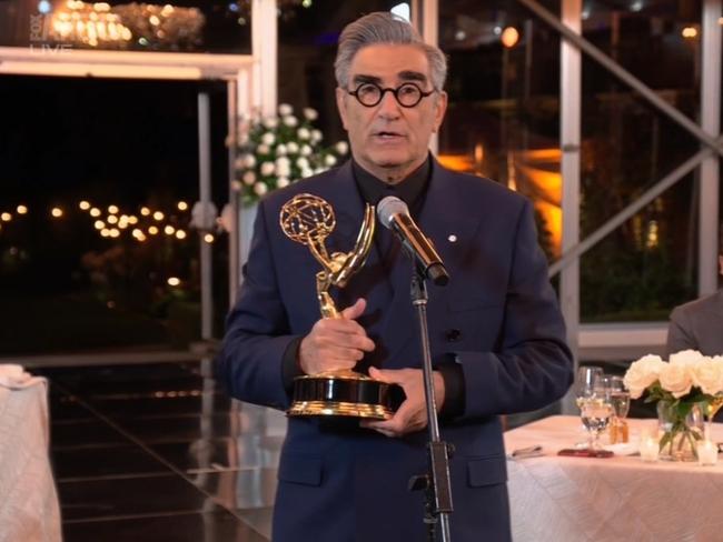 Eugene Levy won Best Lead Actor in a Comedy Series for Schitt's Creek – which has absolutely cleaned up.