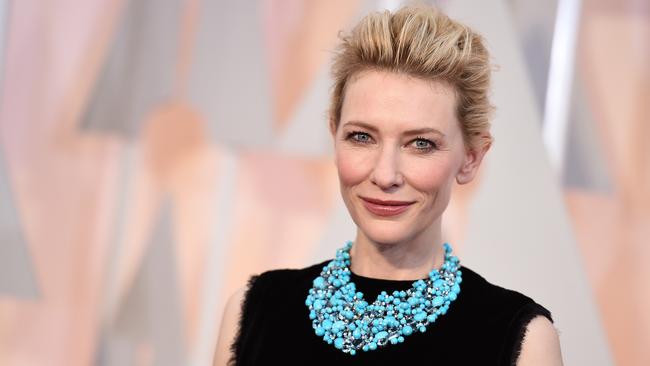 Simple but stunning ... Aussie star Cate Blanchett turns heads on the red carpet. Picture: AP