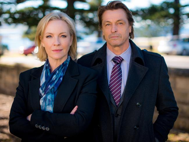 Rebecca Gibney starred with old sparring partner Peter O'Brien in Winter. Picture: Channel 7