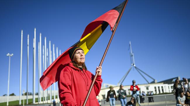 Social forces: a Black Lives Matter protest in Canberra. Picture: AAP