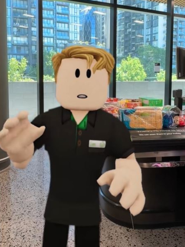 The prize is a share in 100 million Robux, the currency users spend to customise their avatars within its games. Picture: TikTok/Woolworths