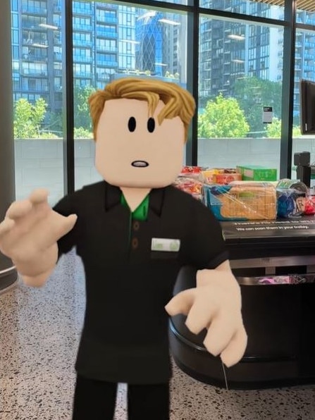 The prize is a share in 100 million Robux, the currency users spend to customise their avatars within its games. Picture: TikTok/Woolworths