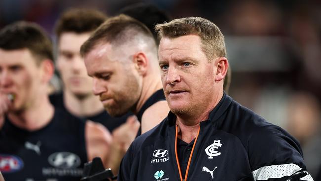 The Blues coach says he can’t pinpoint where the change came from his players. Picture: Dylan Burns/AFL Photos via Getty Images