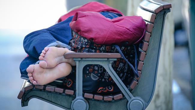 NCA NEWSWIRE BRISBANE AUSTRALIA 18/09/2023A generic photo of a homeless person rough sleepingPicture: Glenn Campbell/NcaNewsWire