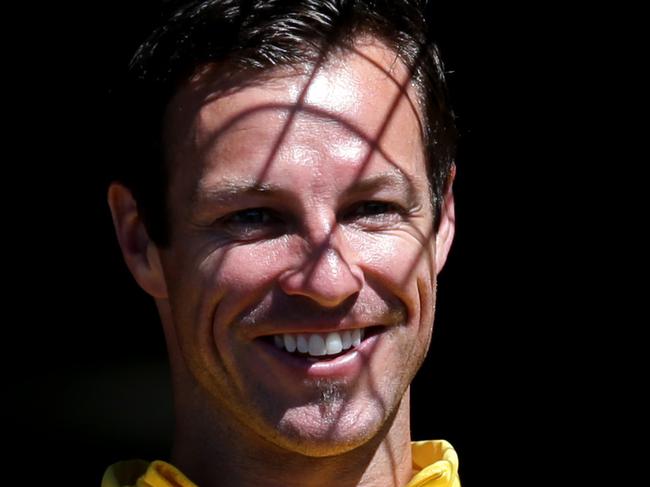 Lucas Neill walks out for Socceroos Training Session at WIN Jubilee . Kogarah . Picture Gregg Porteous