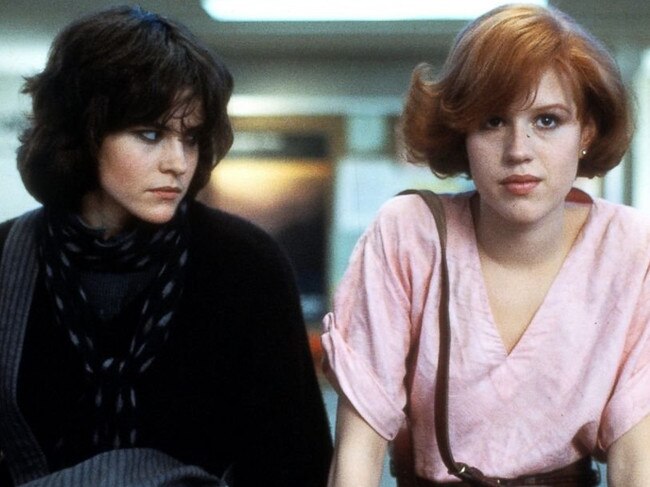 Ally Sheedy and Molly Ringwald in 1985’s The Breakfast Club.