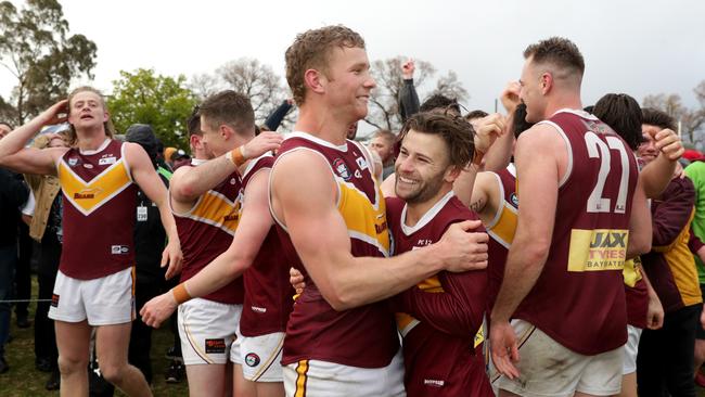 Tom Keys (left) produced an inspirational second half for Lower Plenty.