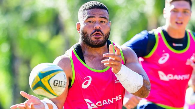 Tolu Latu needs to keep his temper under control. Picture: Rugby AU Media/Stuart Walmsley