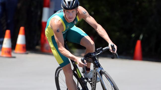 Triathlon Australia is hosting a mixed relay invitational that will include Comm Games athletes like Ash Gentle and Matt Hauser, international teams from Canada, the U.S, Wales Hong Kong, Japan and Korea at Runaway Bay Sports Super Centre.Photo of Ryan Bailie.Photo by Richard Gosling