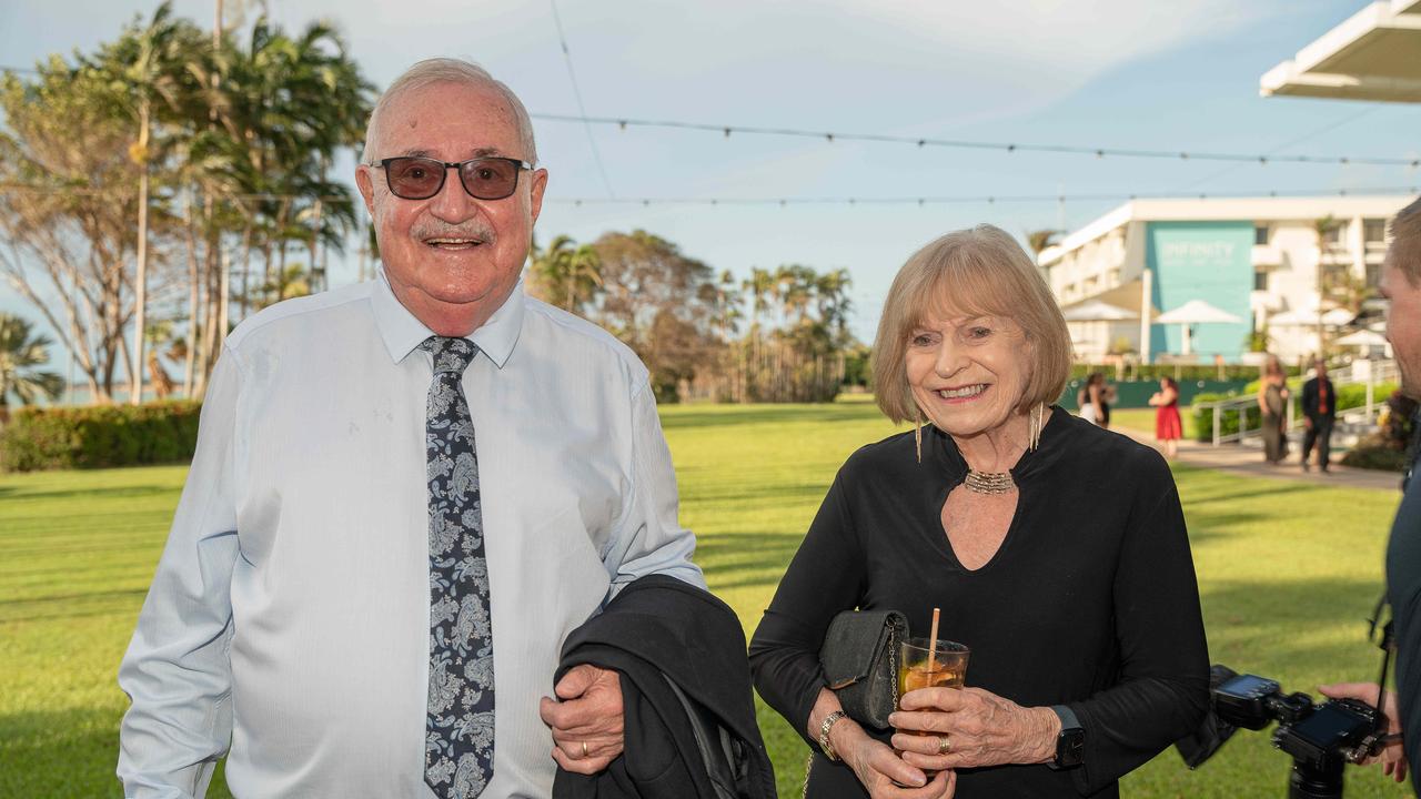 Bryan and Anne Maroney at the 2022-23 NTFL Nichols Medal Night. Picture: Pema Tamang Pakhrin