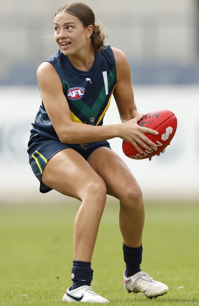 Zippy Fish is expected to be drafted high up in December. Picture: Darrian Traynor/AFL Photos