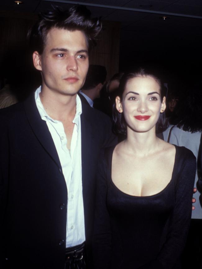 Depp and Winona Ryder were the it couple of the earlly 90s. Picture: Barry King/WireImage.