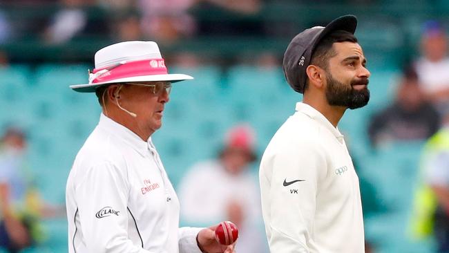 India's captain Virat Kohli wasn’t too pleased with the decision.