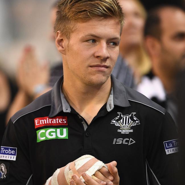 Jordan De Goey lied about how he broke his hand last year. Picture: Getty Images