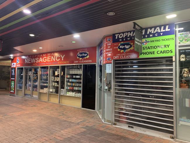 Topham Mall Newsagency at 8.40am. Picture: Tricia Watkinson