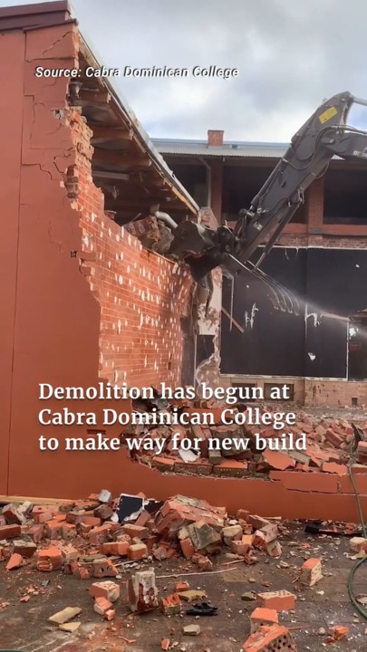 Demolition has begun at an SA Catholic school to make way for a new build