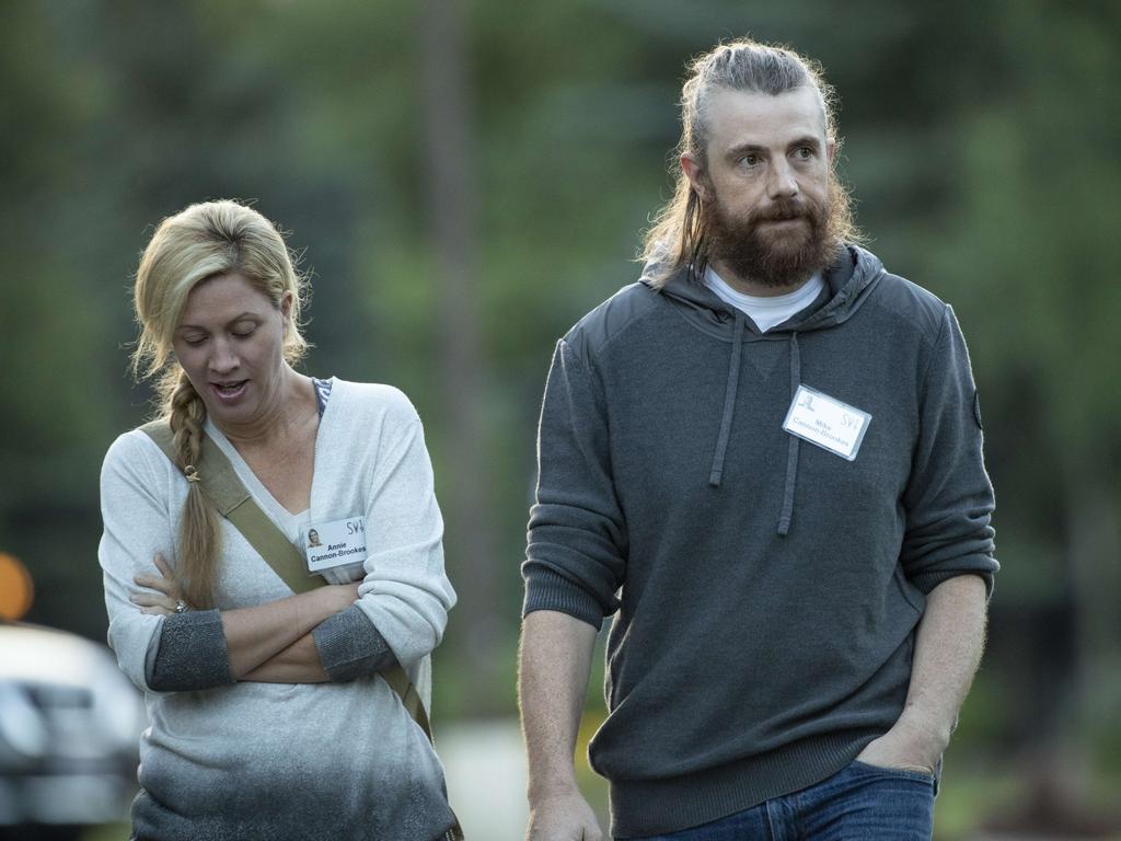 Annie and Mike Cannon-Brookes announced the end of their marriage last month. Picture: Drew Angerer/Getty Images/AFP