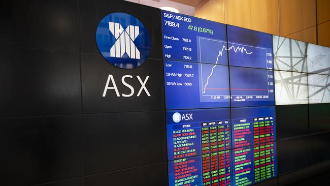 The S&P/ASX200 closed up Wednesday, gaining 26.80 points or 0.38% to 7,148.40 after setting a new 20-day low. Picture: NCA NewsWire / Christian Gilles