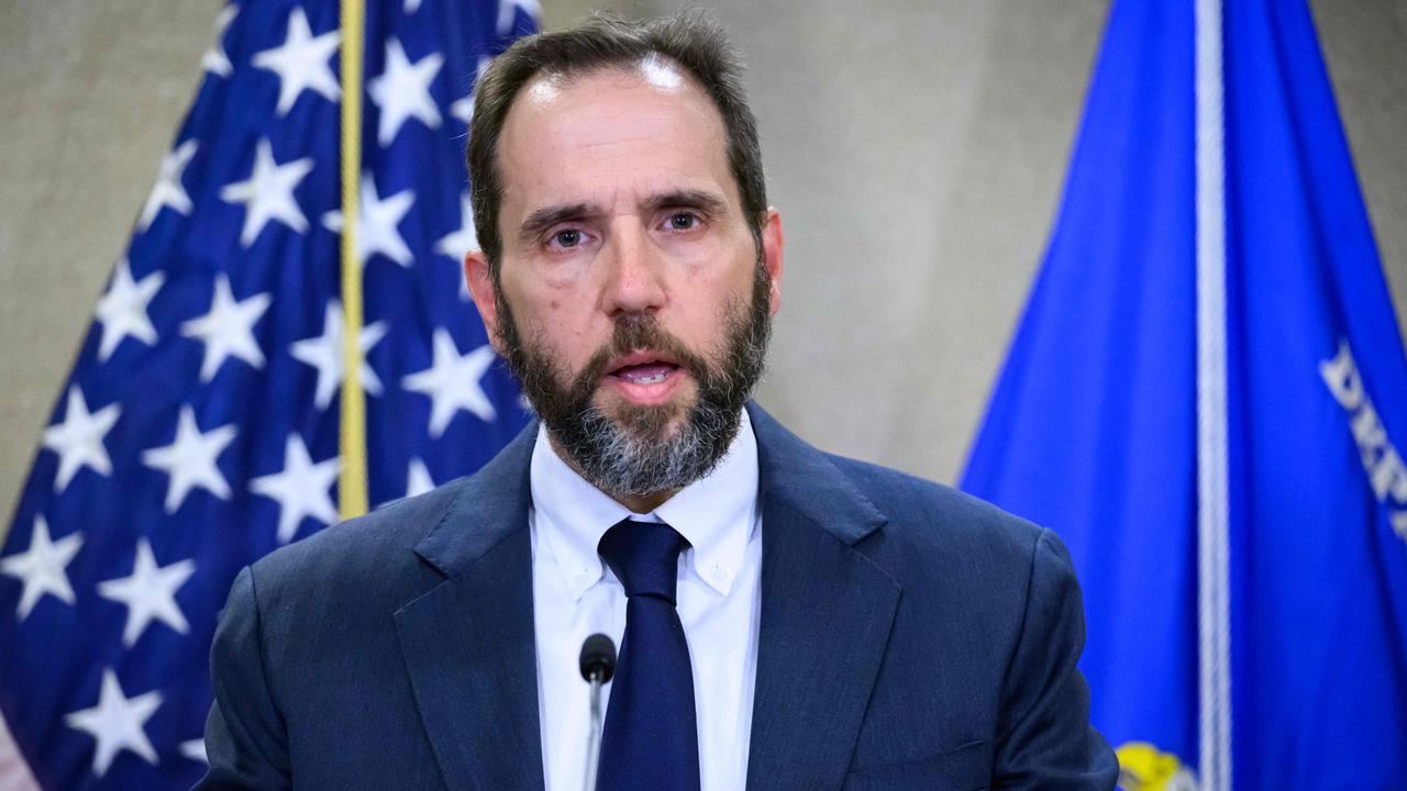 Special Counsel Jack Smith speaks to the press at the US Department of Justice in Washington, DC, on June 9, announcing the unsealing of the indictment against Mr Trump. Picture: Mandel Ngan / AFP