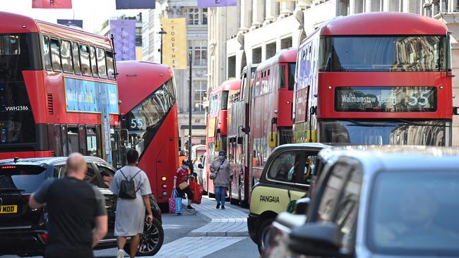 London’s Oxford Circus. Mayors are shifting their focus from attracting firms to attracting residents, and thus the property and consumption taxes they bring. Picture: AFP