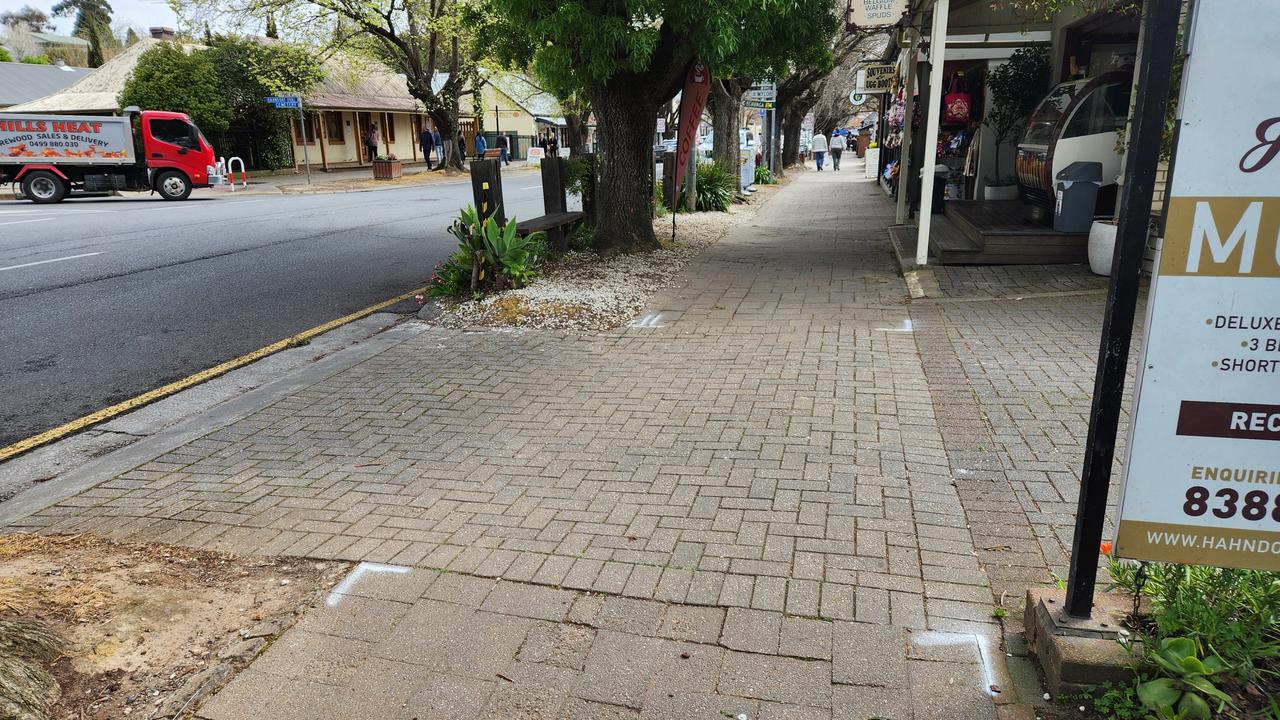 About $200,000 will be spent fixing defects along Hahndorf's main street, including broken and uneven paving, lighting, and trip hazards.