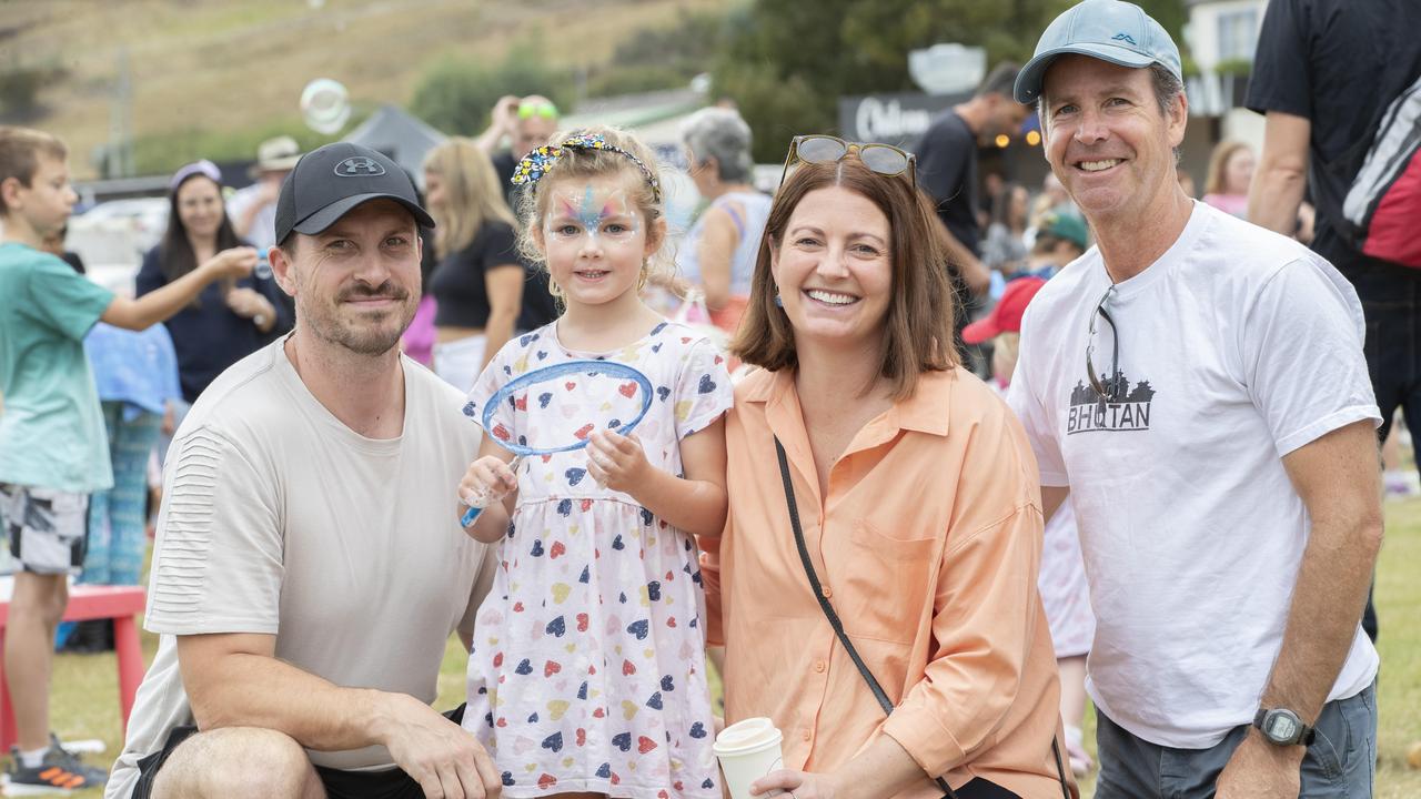 Taste of the Huon, Ben McGuinness, Franki Peacock 4, caroline gard and Phil Gard at Ranelagh. Picture: Chris Kidd