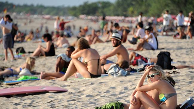 Bali’s Kuta beach. Picture: AFP