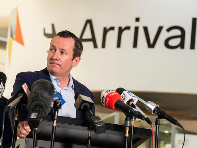 WA Premier Mark McGowan said the new case in NSW was worrying. Picture: NCA NewsWire / Tony McDonough