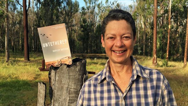 Untethered author Hayley Katzen at her property in Ewingar.