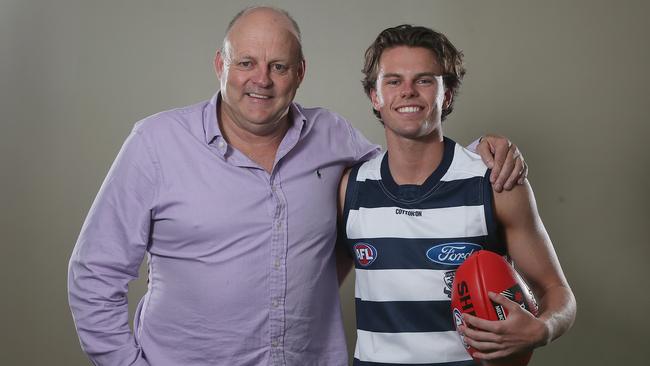 Geelong delisted father-son pick Oscar Brownless. Picture: Michael Klein