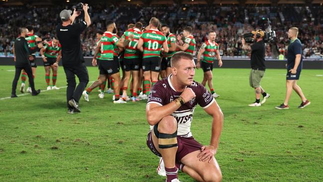 Despair for the Sea Eagles. (Photo by Mark Metcalfe/Getty Images)