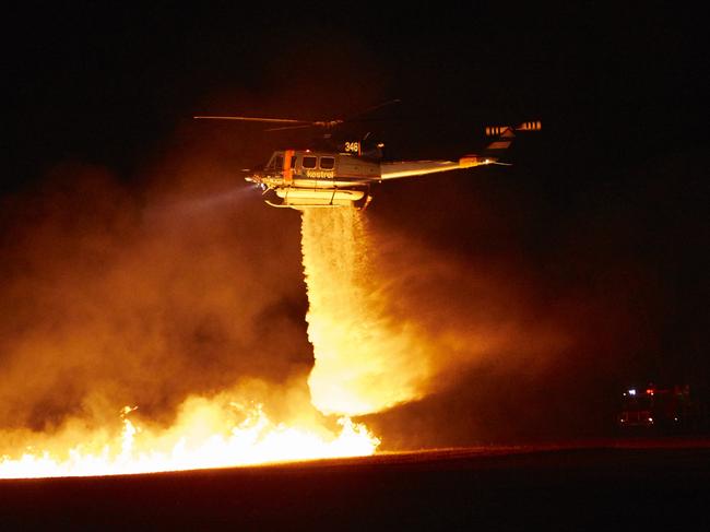 Night firefighting operations will be used for the first time during bushfire season in Victoria this summer. Supplied