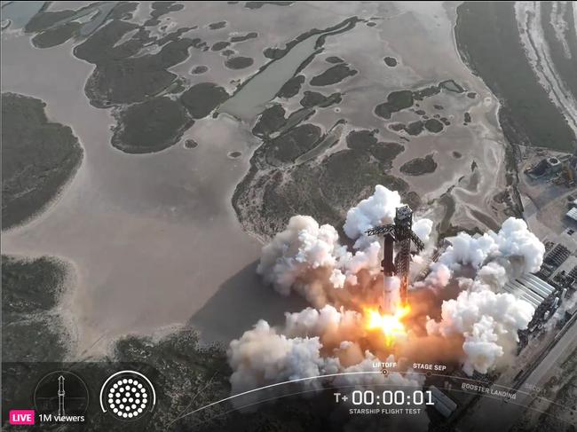 Starship is the largest and most powerful launch vehicle ever built. Picture: AFP