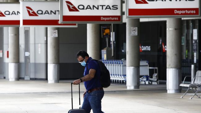 Visitors to Brisbane Airport on Friday are urged to check the exposure list. Picture: NCA NewsWire/Tertius Pickard