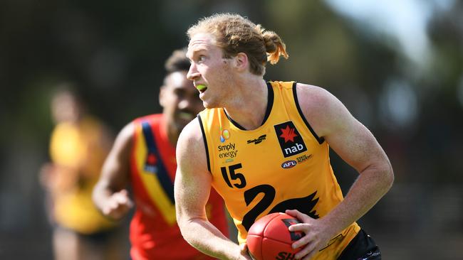 Finn Gorringe was the leading intercept of the carnival. Picture: Mark Brake/AFL Photos/via Getty Images