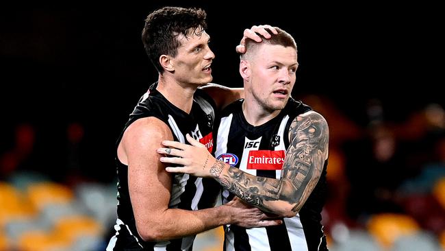 Brody Mihocek and Jordan De Goey caused headaches for the Suns’ defenders. Picture: Bradley Kanaris/Getty Images