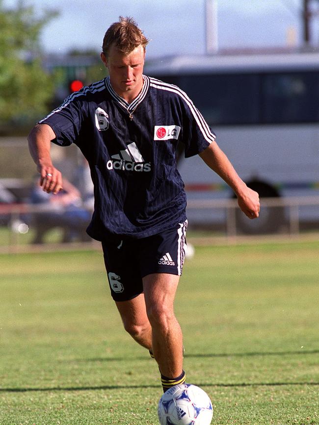 Laybutt at training in 2000.