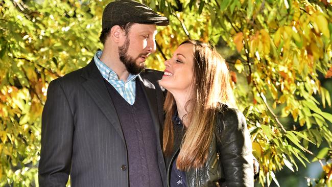 Sophie Cleary and David Heinrich conceived their first child by using IVF and overhauling their lifestyle and undertaking stress reduction techniques. Picture: Tony Gough