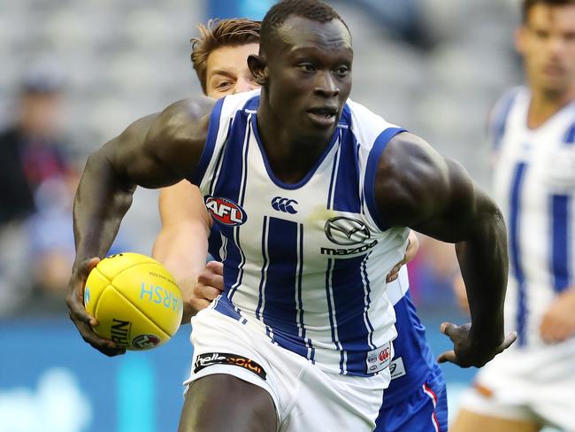 Majak Daw completed his incredible comeback in the Marsh Series. Picture: Michael Klein