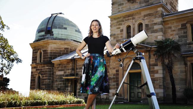 Dr Sarah Reeves, astrophysicist, pictured at Sydney Observatory. Picture: Sam Ruttyn