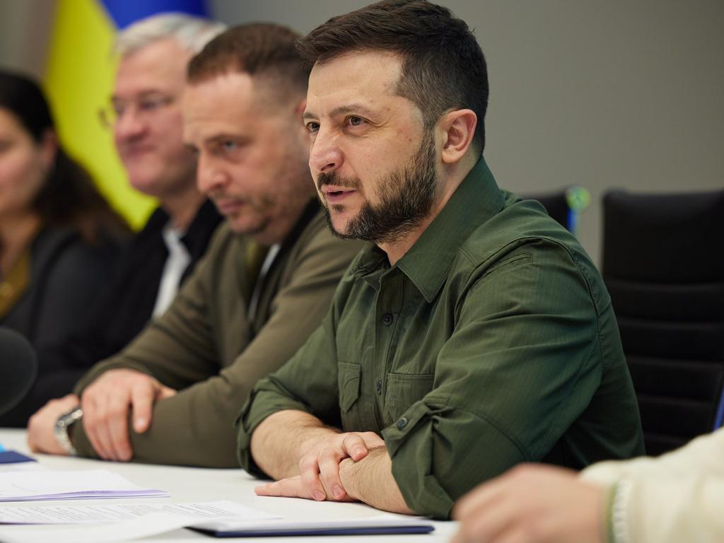 Ukrainian President Volodymyr Zelenskyy. Picture: Ukrainian Presidential Press Office via Getty Images